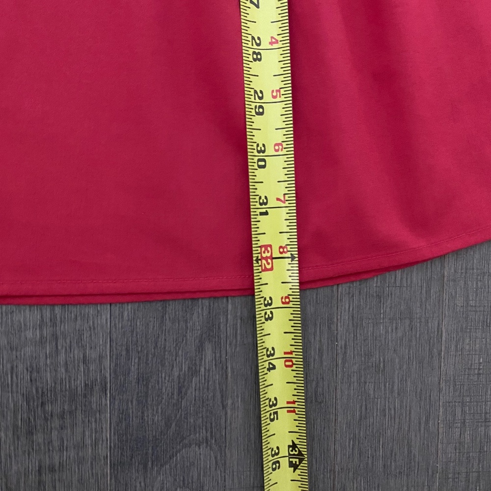 Abercrombie & Fitch Dark Pink Cinch-Front Poplin Mini Dress - Picture 7 of 7